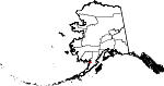 Map of Alaska showing Bristol Bay Borough 